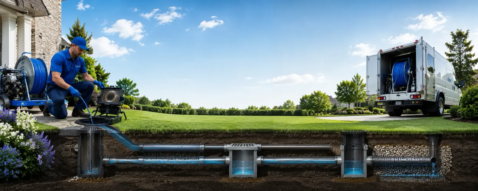 Outdoor drain cleaning information for Ferrisburgh, VT